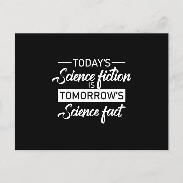 Postal Ciencia Ficción Espacio Ufo Alien Gracioso Regalo (Anverso)