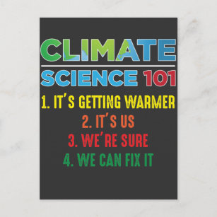 Postal Científico del cambio climático del Día de la Tier