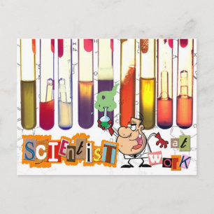 Postal Científico En Trabajo