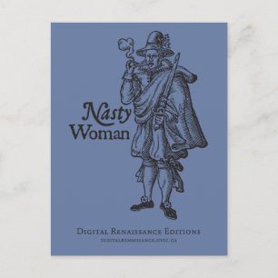 Postal Cierra la boca, te reto Postcard