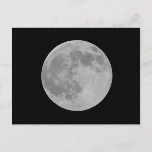 Postal Cierre completo de la luna