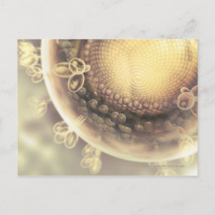 Postal Cierre de la estructura de una célula VIH