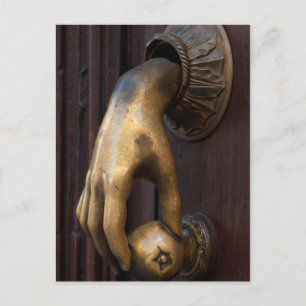 Postal Cierre de la puerta de mano, México