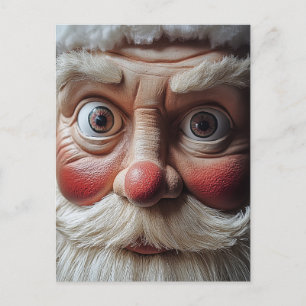 Postal Cierre de la sorprendente expresión de Santa Claus