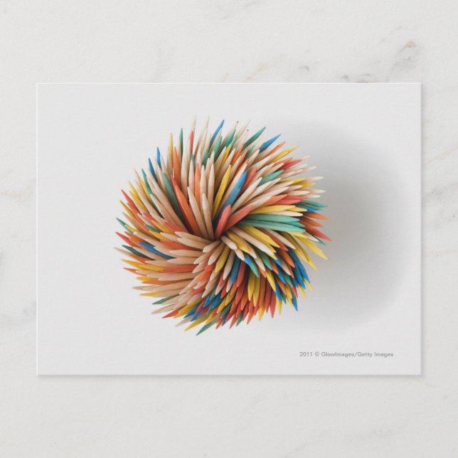 Postal Cierre de lápices de colores (Anverso)