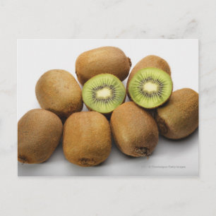 Postal Cierre de los frutos de la kiwi