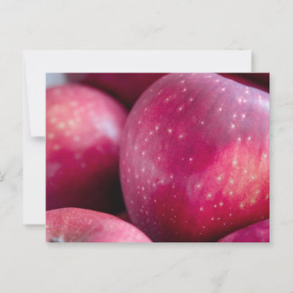 Postal Cierre de manzanas rojas