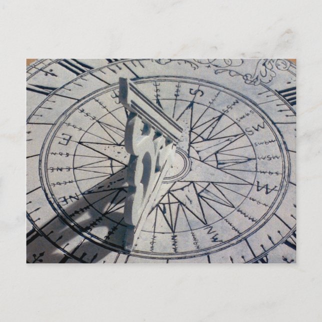 Postal Cierre de un dial solar (Anverso)