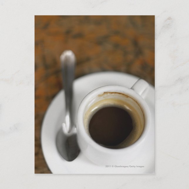 Postal Cierre de una taza de café 2 (Anverso)