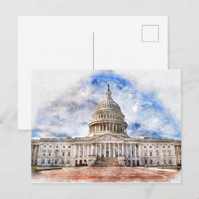Postal Cierre del Capitolio de Estados Unidos en Washingt (Anverso / Reverso)