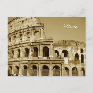 Postal Cierre del Coliseo de Roma