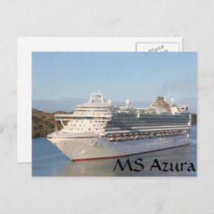 Postal Cierre del crucero MS Azura en Antigua