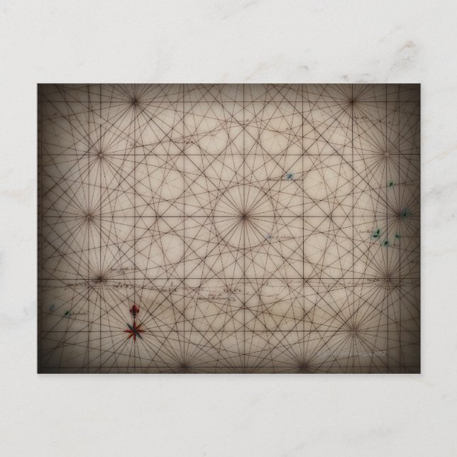 Postal Cierre del mapa antiguo (Anverso)