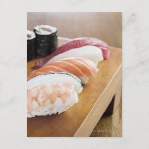 Postal Cierre del sushi en una mesa