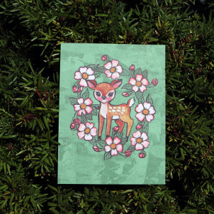 Postal Cierva Floral