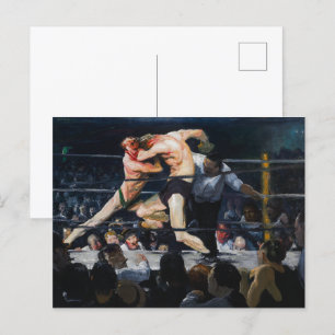 Postal Ciervo en Sharkey's   George Bellows  