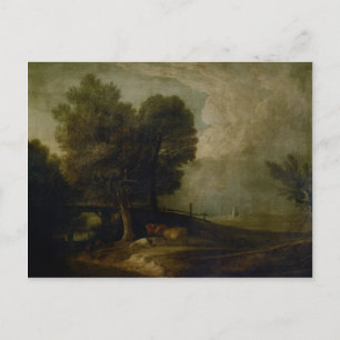 Postal Cifras de ganado por Thomas Gainsborough