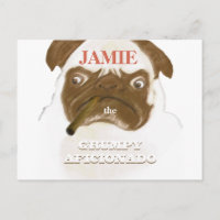 Cigar de puggy negro personalizado AFICIONADO