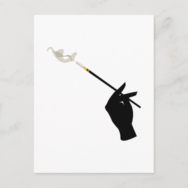 Postal Cigarrillo de retención manual (Anverso)