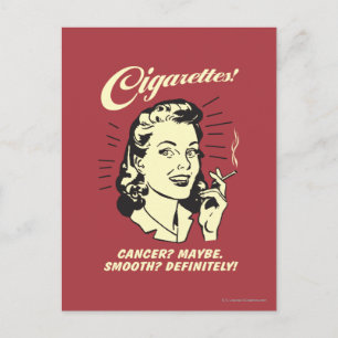 Postal Cigarrillos: Cáncer quizá Def. liso