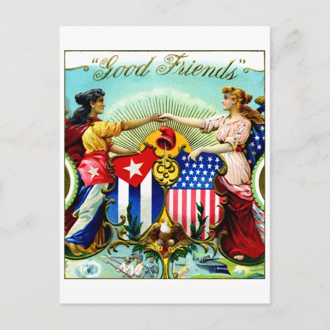 Postal Cigarros de Good Friends de 1898 (Anverso)