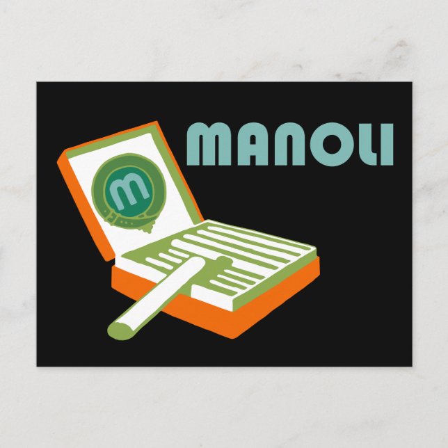 Postal Cigarros retro de Plakatstil (Anverso)