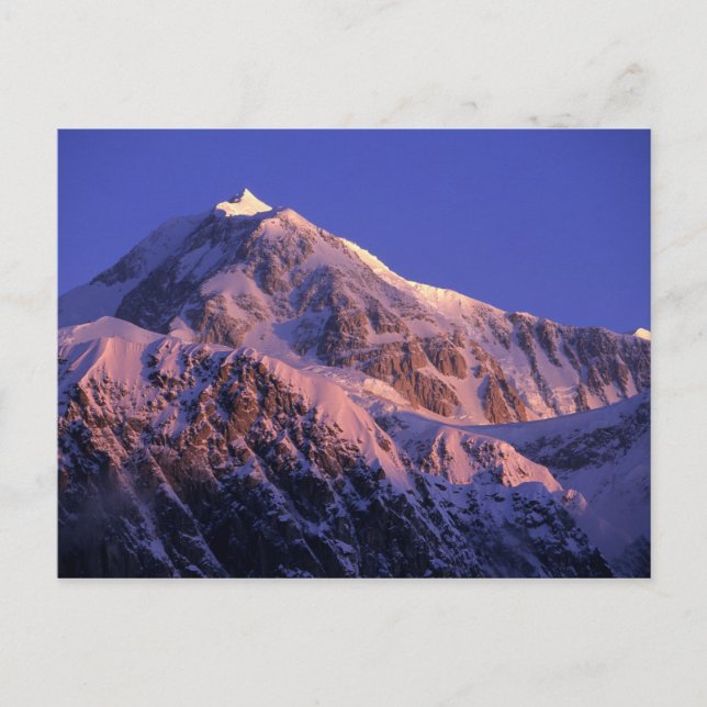 Postal Cima del pico Denali (Mt. McKinley) en (Anverso)