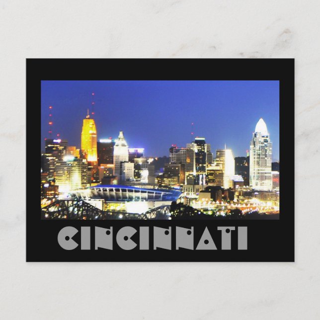 Postal Cincinnati, Ohio, la Ciudad Reina. (Anverso)