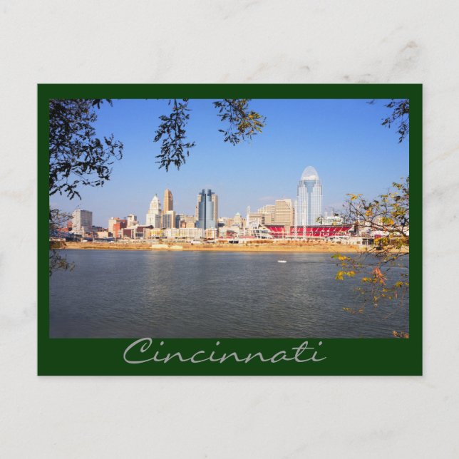 Postal Cincinnati, Ohio, la Ciudad Reina (Anverso)