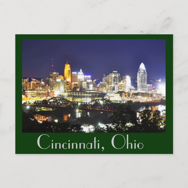 Postal Cincinnati, Ohio, la Ciudad Reina. (Anverso)