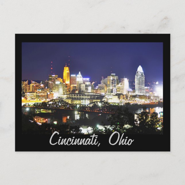 Postal Cincinnati, Ohio, la Ciudad Reina. (Anverso)