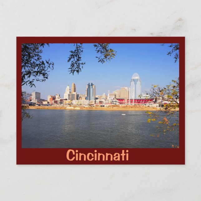 Postal Cincinnati, Ohio, la Ciudad Reina (Anverso)