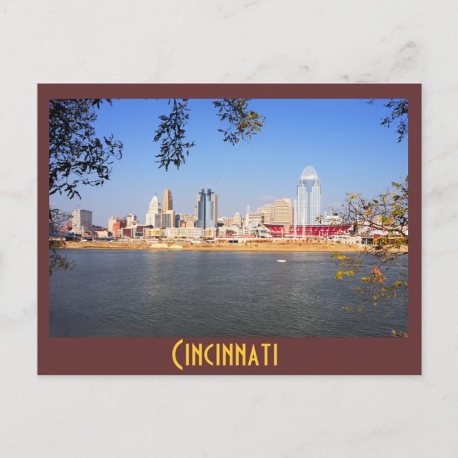 Postal Cincinnati, Ohio, la Ciudad Reina (Anverso)