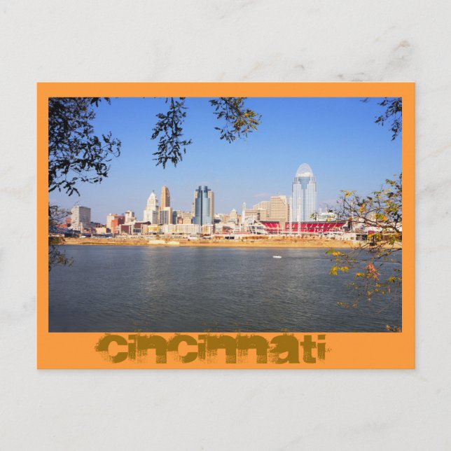 Postal Cincinnati, Ohio, La Ciudad Reina (Anverso)