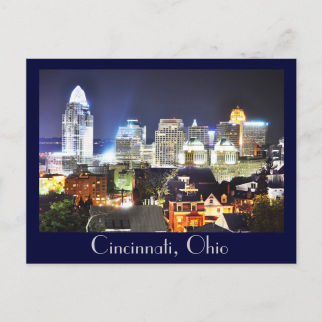 Postal Cincinnati, Ohio, la Ciudad Reina. (Anverso)