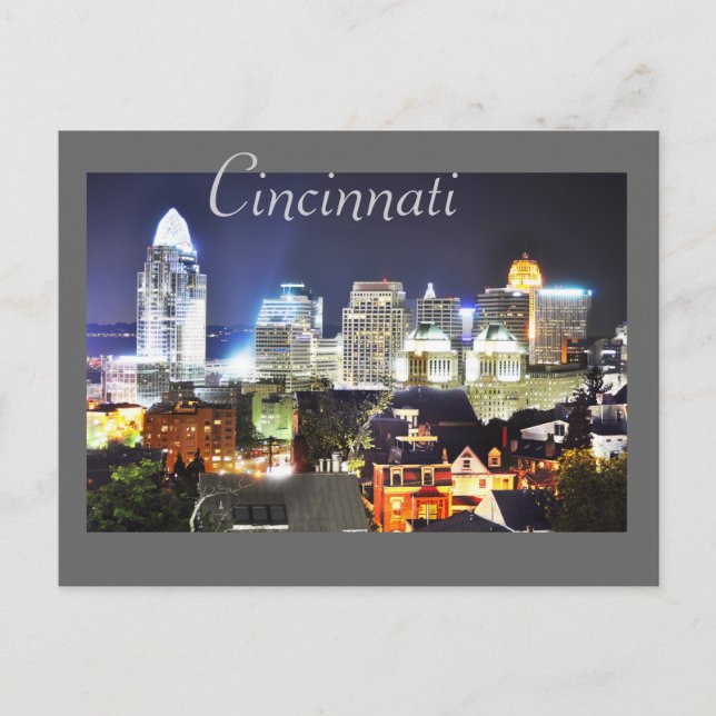 Postal Cincinnati, Ohio, la Ciudad Reina. (Anverso)