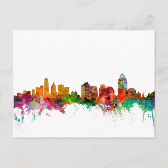 Postal Cincinnati Ohio Skyline (Anverso)