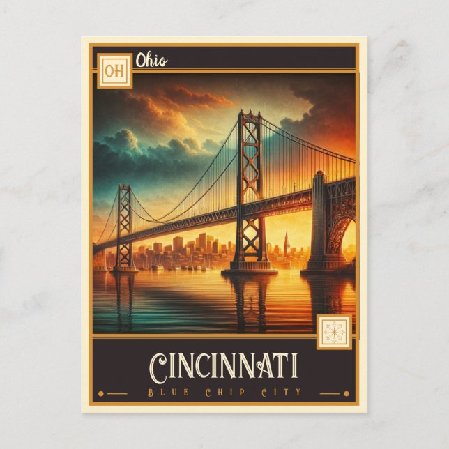 Postal Cincinnati, Ohio | Vintage (Anverso)