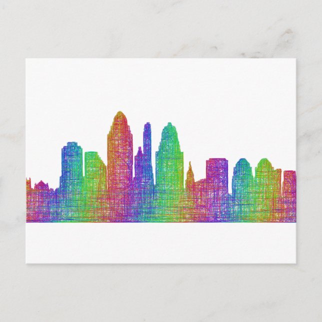 Postal Cincinnati skyline (Anverso)