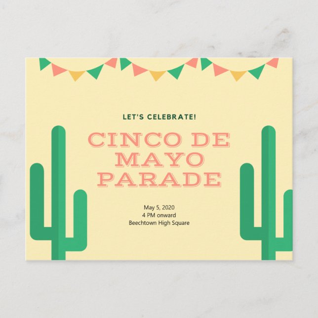 Postal Cinco de mayo (Anverso)