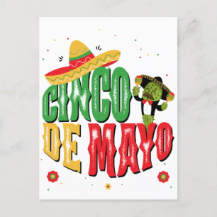Postal Cinco De Mayo Con Gorra Cactus Funny Cinco De Mayo