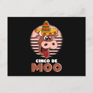 Postal Cinco De Mayo Día Cinco De Moo