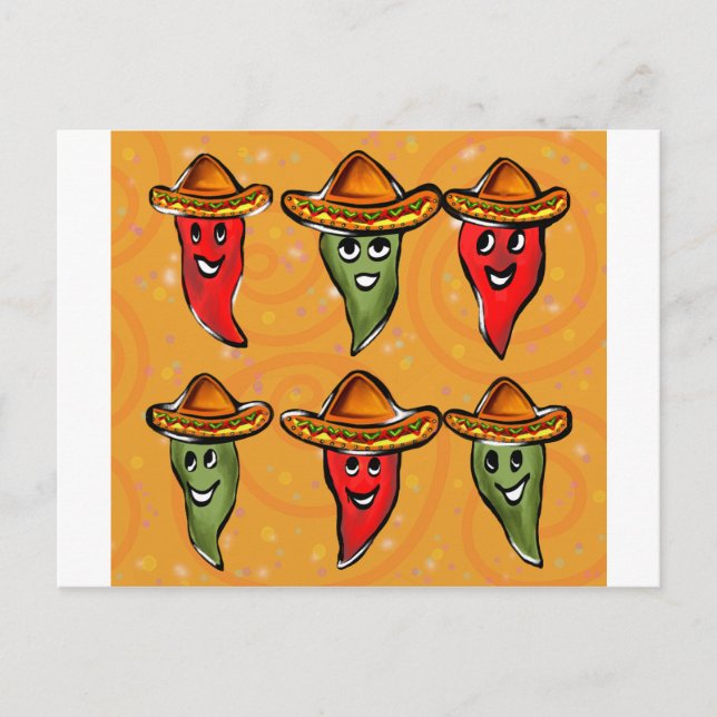 Postal Cinco de Mayo Peppers (Anverso)