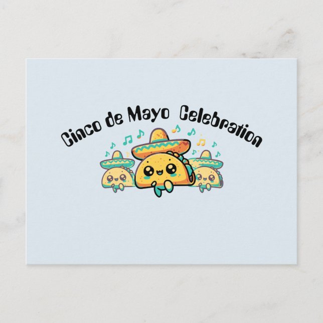 Postal Cinco de Mayo Salsa Tacos (Anverso)