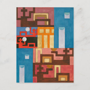 Postal Cinco Figuras Extendidas Sophie Taeuber-Arp