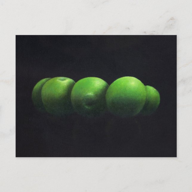 Postal Cinco manzanas verdes (Anverso)