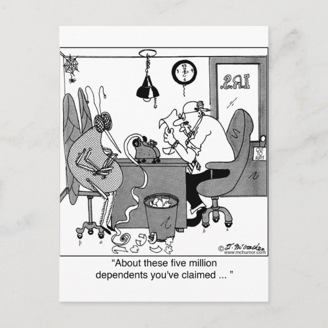 Postal ¿Cinco Millones de Dependientes? (Anverso)