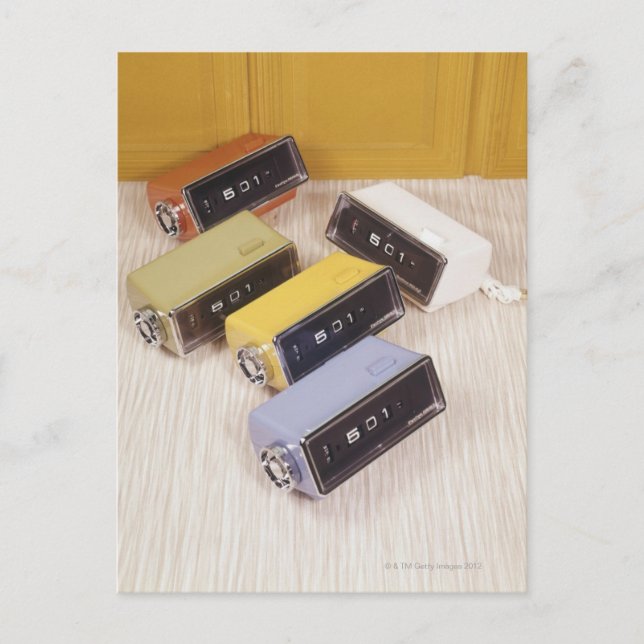 Postal Cinco relojes (Anverso)