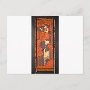Postal Cinco Swans por Otto Eckmann