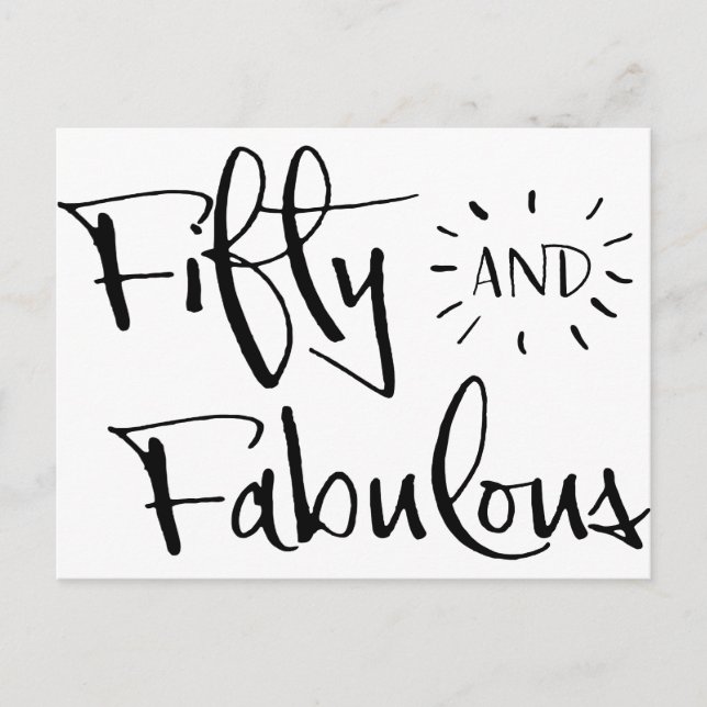 Postal cincuenta y fabuloso (Anverso)